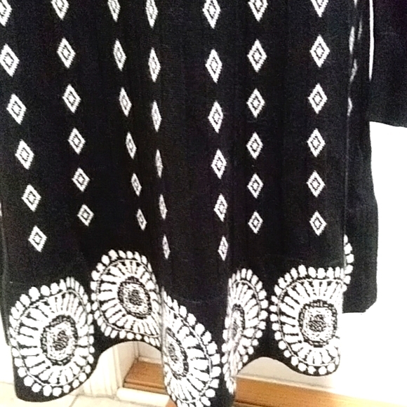 M&V Knitted Wool Blend Long Sleeve Sweater Dress - Picture 3 of 5